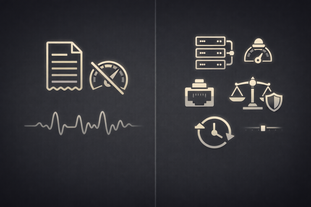 Billing versus enforcement split