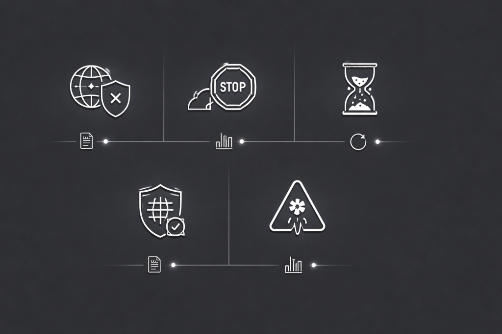 Failure modes in rotating residential proxies