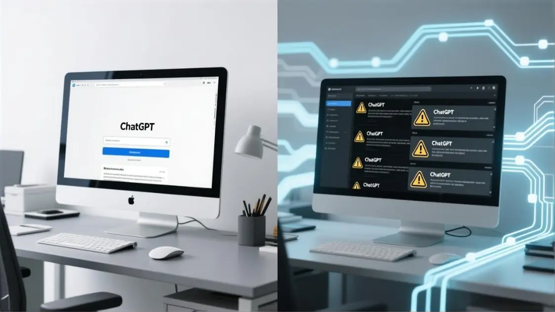 stable network routing vs blocked access when using ChatGPT in different environments