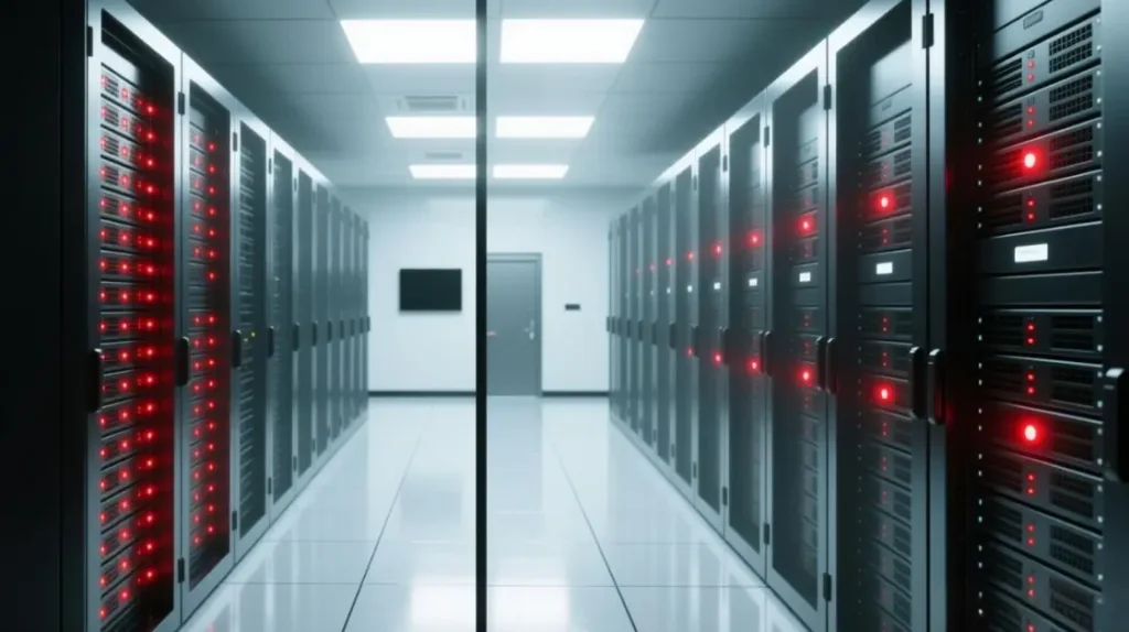 data center comparison showing alerts clustered on one rack versus sparse alerts spread across many racks