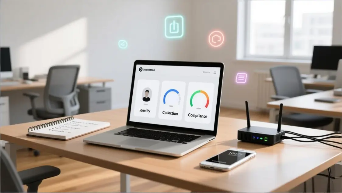 Cover image showing a team proxy routing playbook concept on a laptop in a modern office.