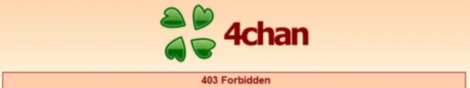 4chan 403 Forbidden error when using a proxy IP