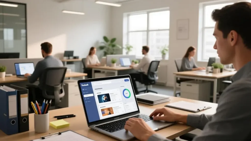 Facebook ads team operations supported by consistent proxy routing and account separation