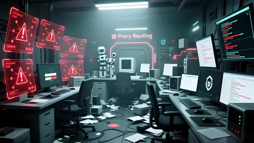 Unstructured proxy routing with mixed login and scraping traffic causing instability.