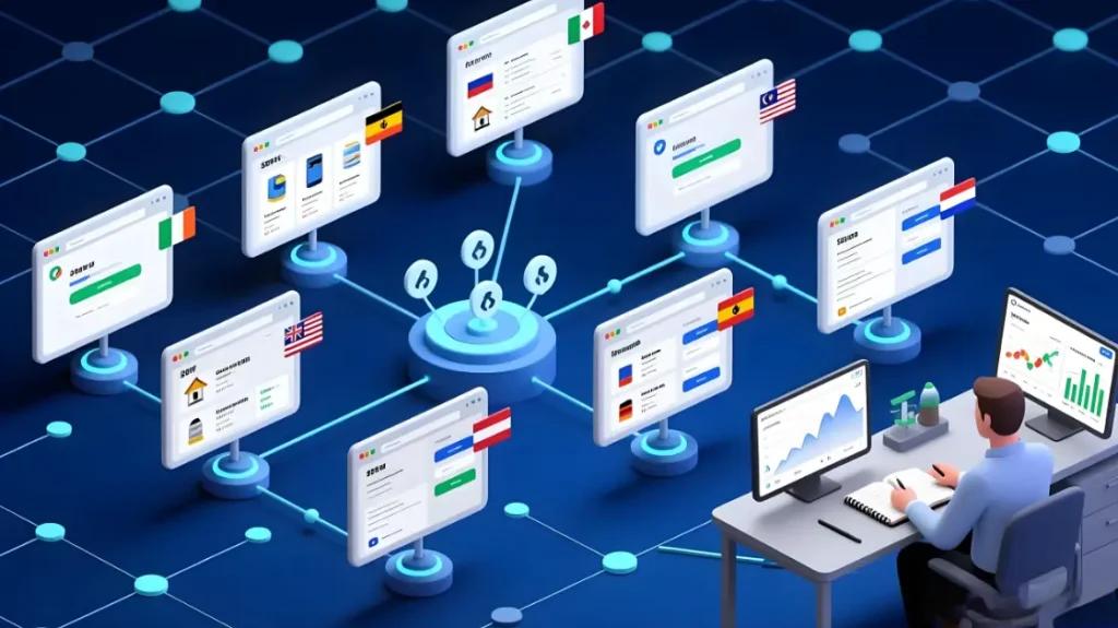 SERP pages and product prices captured from multiple countries via geo-targeted residential proxies, keeping each research view tied to a clean location.