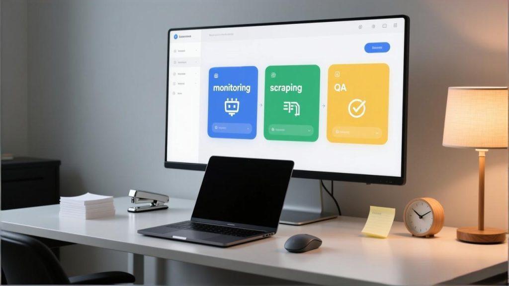 Proxy pool segmentation for separating monitoring scraping and QA workflows