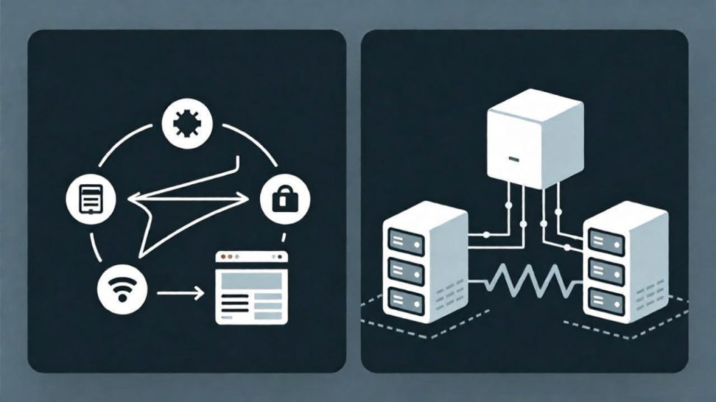 Visual comparison between client proxy protocols and PROXY protocol at Layer 4