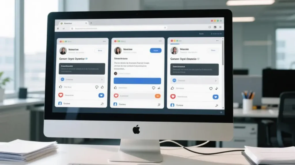 Three separate browser windows representing multi-account profile isolation for Reddit proxy routing