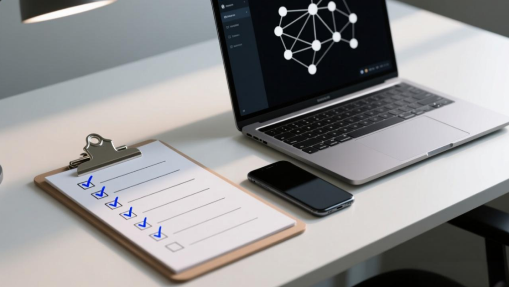 Proxy provider evaluation checklist in a professional workspace