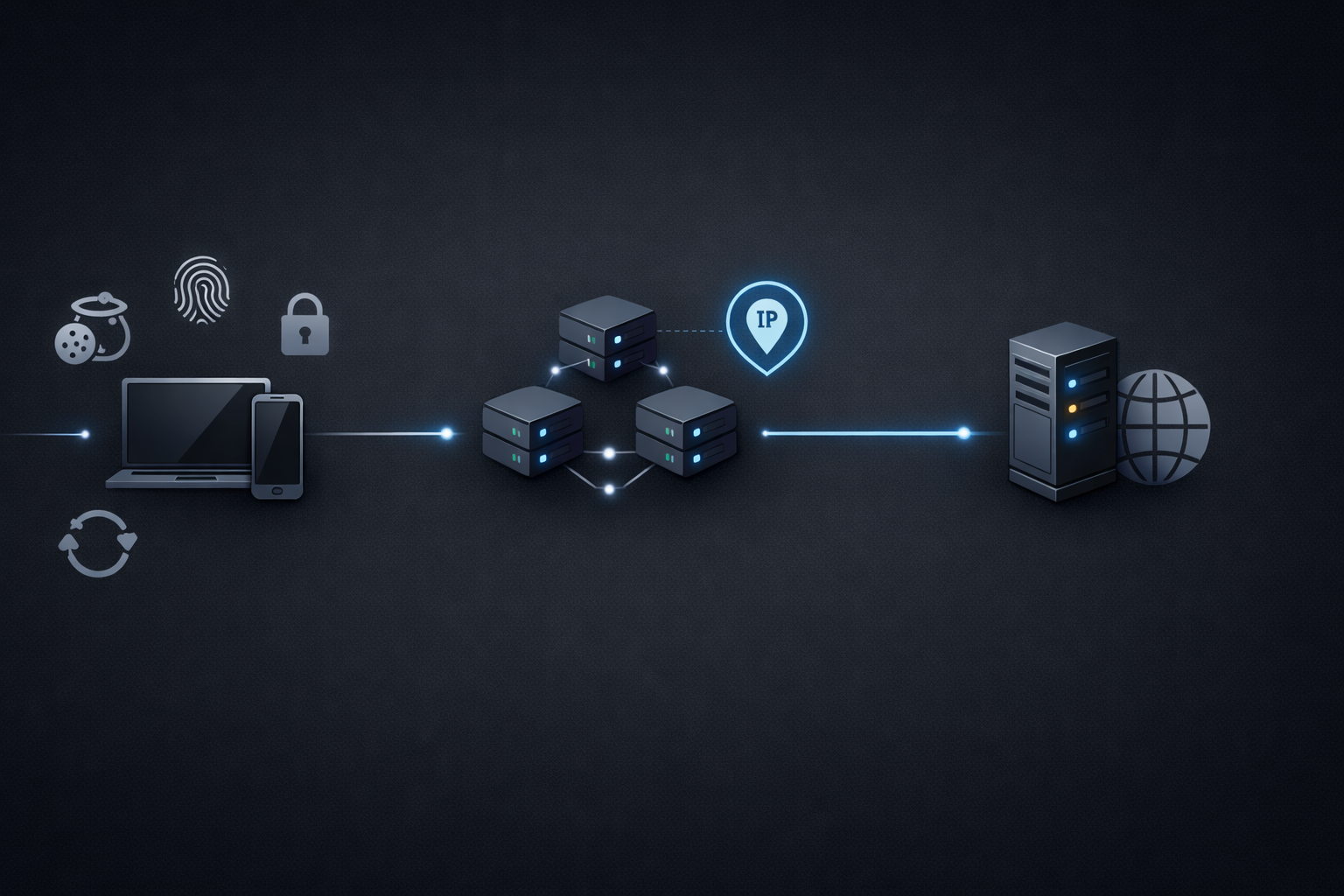 SOCKS5 routing vs identity signals diagram