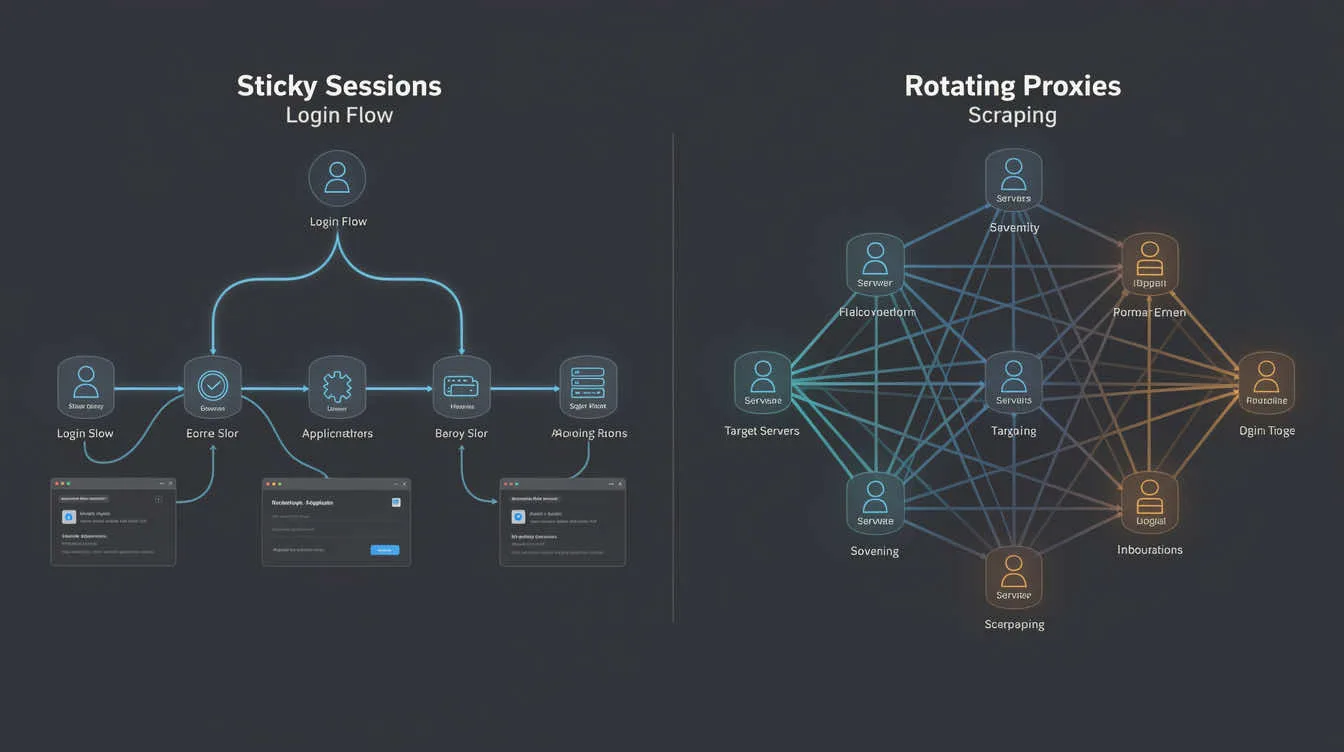 Sticky Session vs Rotating Proxy: Which One Actually Fits Logins, Scraping, and QA?