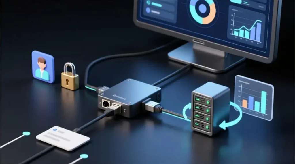 Routing split showing stable sessions on one path and controlled rotation on another