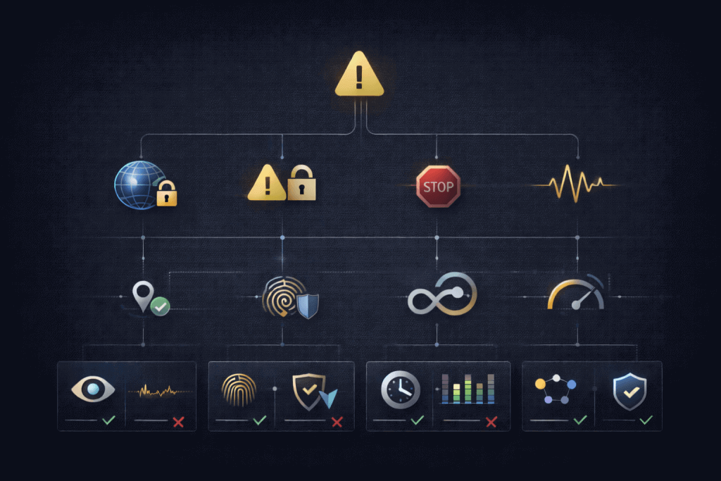 YouTube proxy troubleshooting map