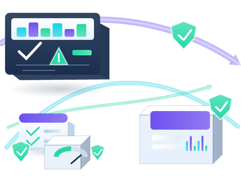 Anzeigenverifizierung Proxys analytics and proxy performance illustration
