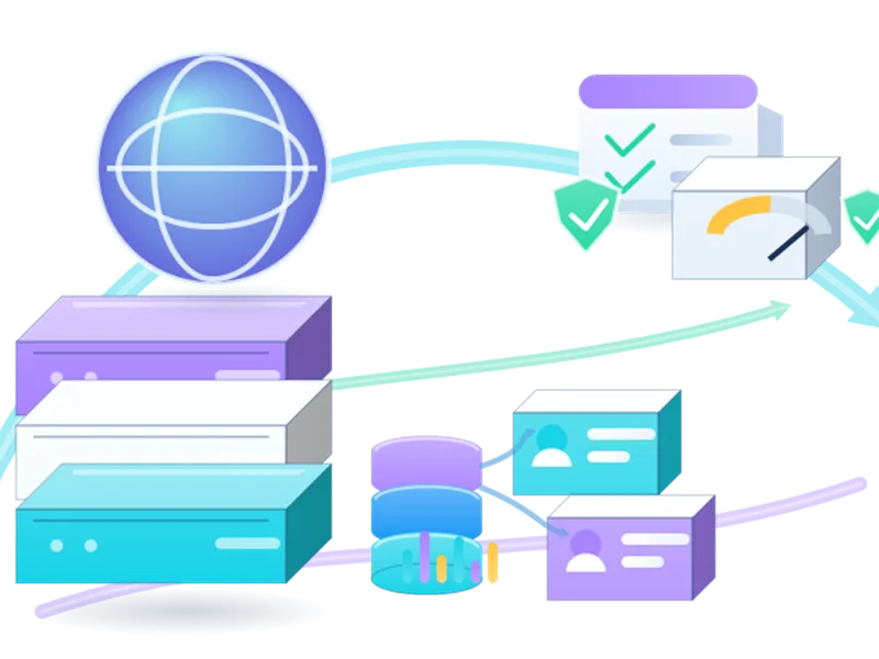 Affiliate-Marketing-Überwachung Proxys analytics and proxy performance illustration