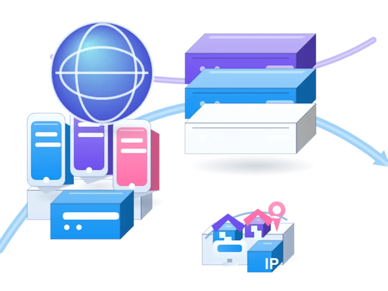 Android Emulators Proxies infrastructure illustration