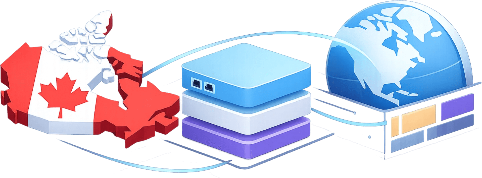 Canada flag icon for Canadian proxy services