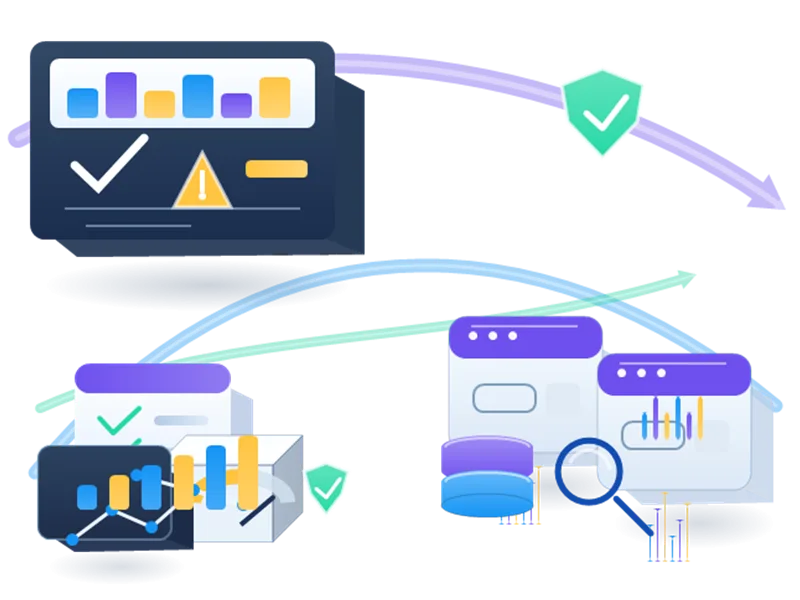 경쟁사 추적용 프록시 analytics and proxy performance illustration