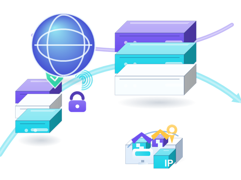 Cookies & Privacy Proxies infrastructure illustration