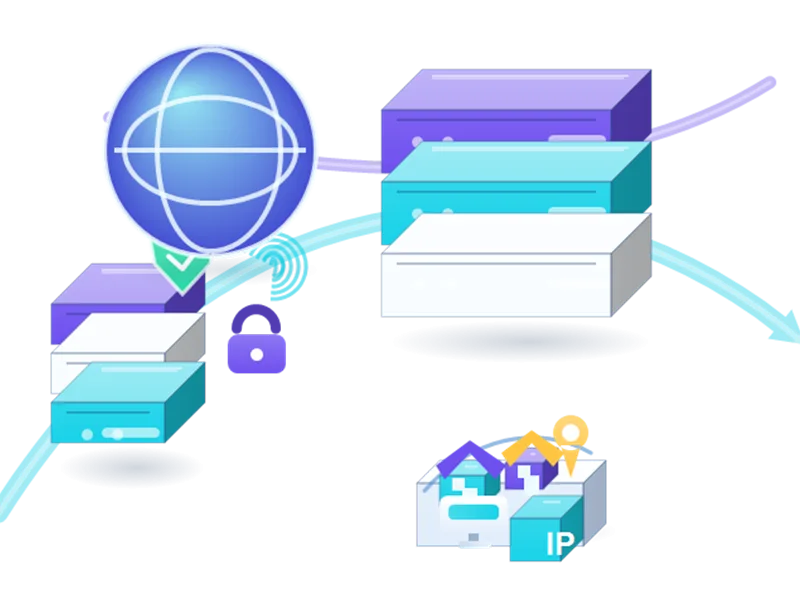 Cookies & Privacy Proxies infrastructure illustration