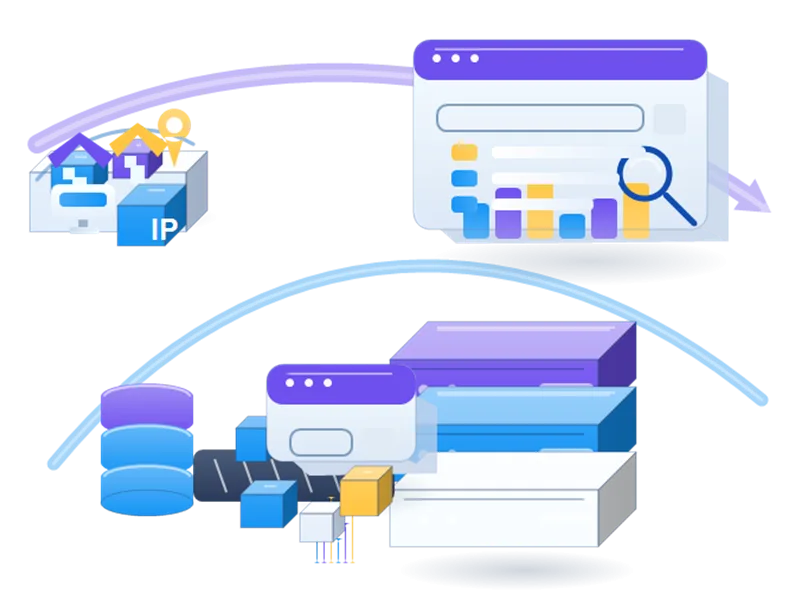 General Data Feeds Proxies infrastructure illustration