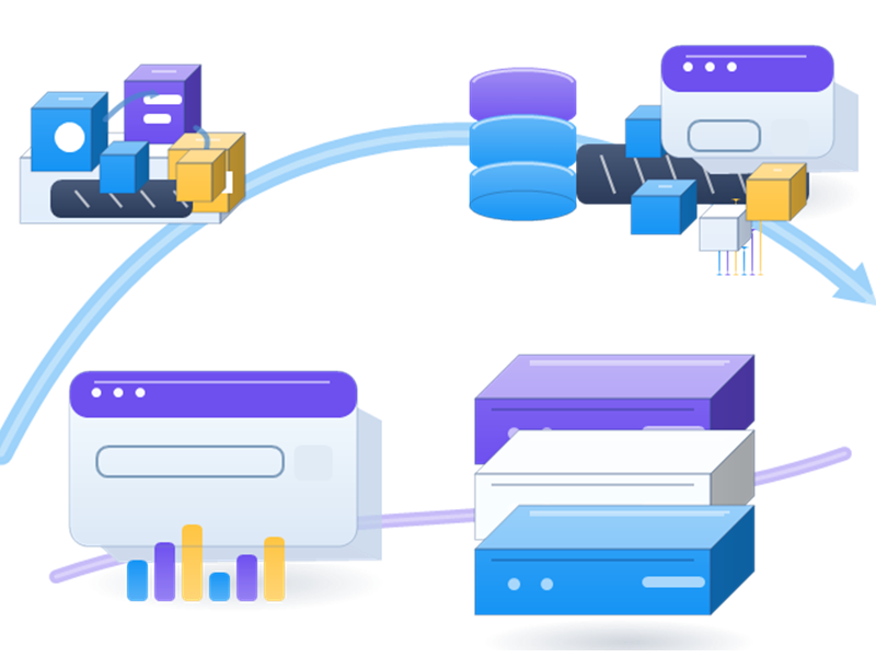 Proxys pour flux de données généraux workflow illustration