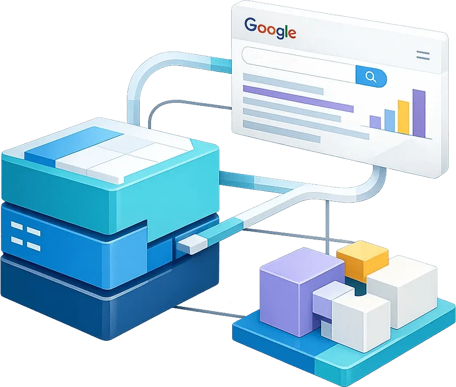 Google proxies dashboard showing success rate, latency, and location targeting
