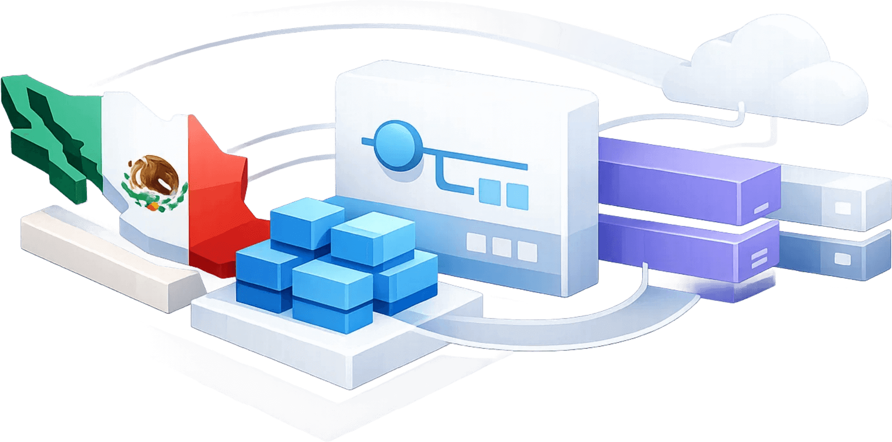 Mexico flag icon for Mexico proxy services