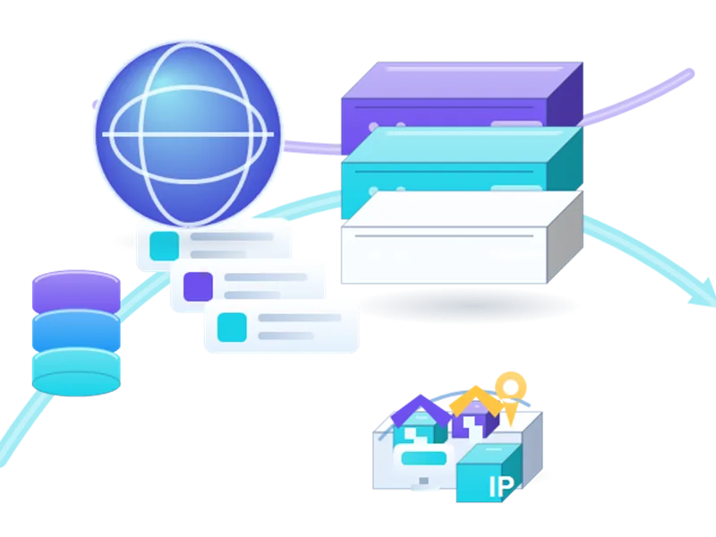 News Sources Proxies infrastructure illustration