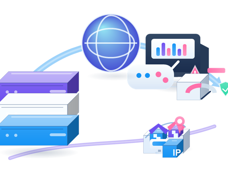 Online Gaming Proxies infrastructure illustration