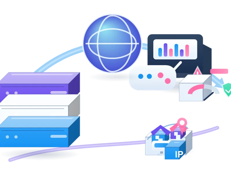 Online Gaming Proxies infrastructure illustration