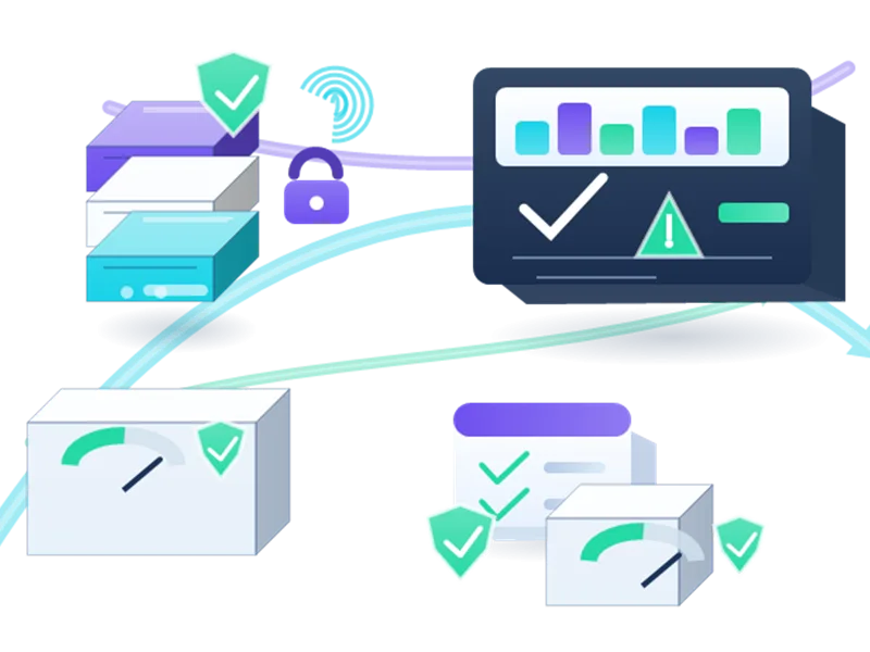 Online-Datenschutz & Sicherheit Proxys analytics and proxy performance illustration