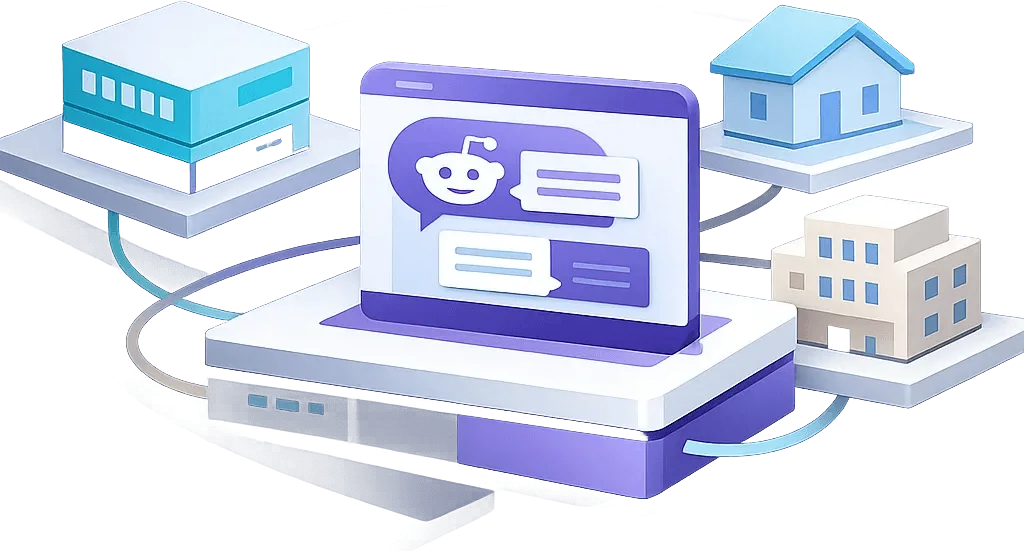 Infraestructura de proxy de Reddit con rotación residencial y ISP IP