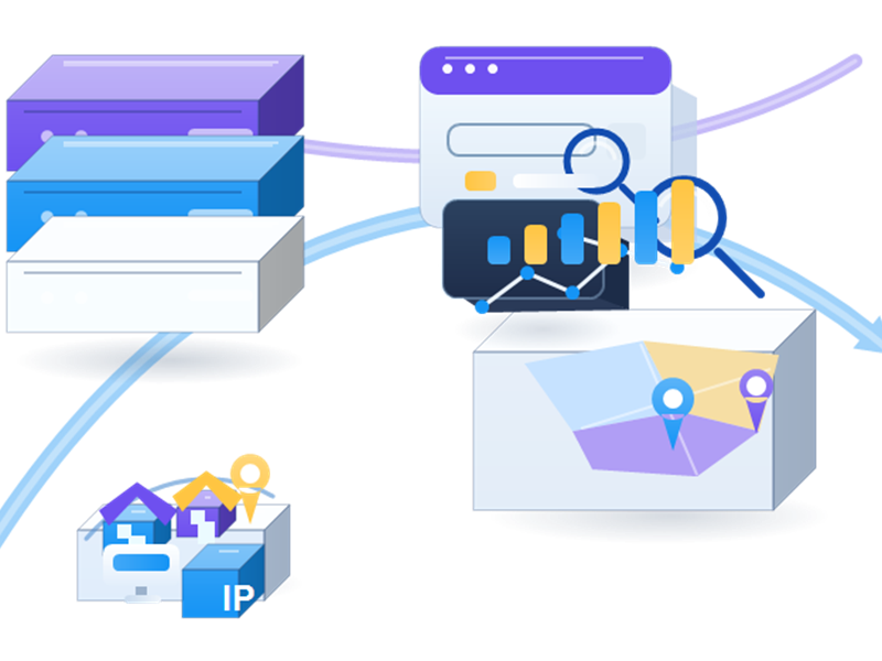 SEO-Monitoring-Tools Proxys infrastructure illustration