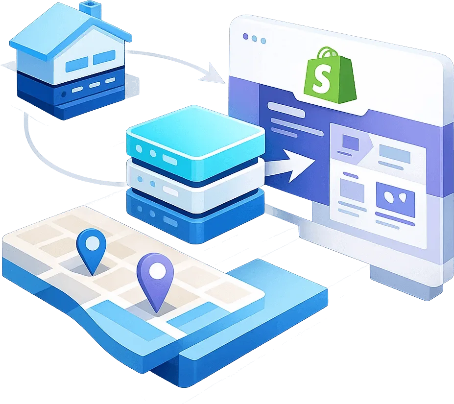Vorschau des Shopify-Proxy-Dashboards mit Erfolgsrate, Sitzungsstabilität und Standort-Targeting