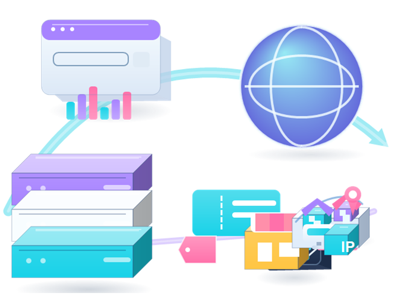 Ticket-Reseller Proxys infrastructure illustration