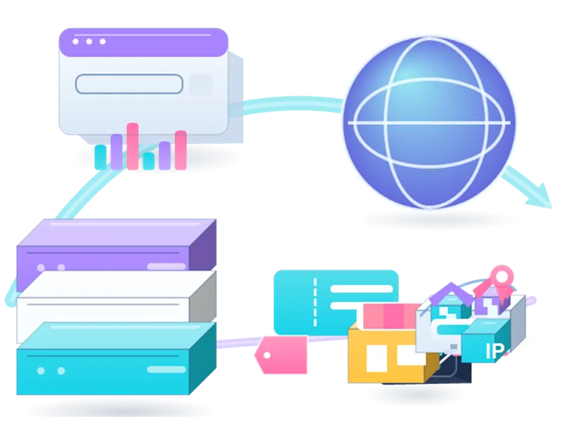 Ticketing Resellers Proxies infrastructure illustration