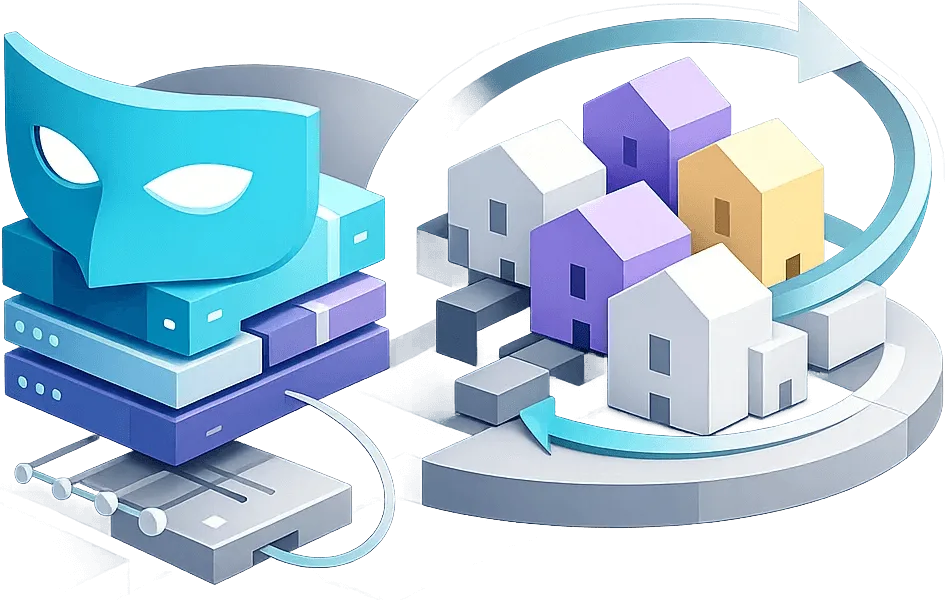 rotating residential Proxies dashboard illustration